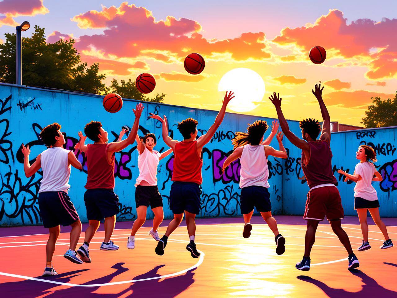 九游体育-关于篮球主题公园兴起：3V3街头球场成打卡地的信息